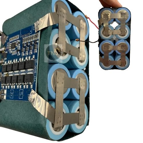 TNS Khối pin 12v, 4s , pin Li-Fe 26650 đề xe máy