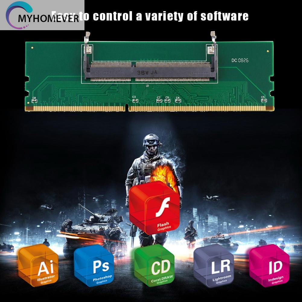 Bộ Chuyển Đổi 200 Pin So-Dimm Sang Desktop 240 Pin Dimm Ddr3 Chuyên Dụng Cho Laptop