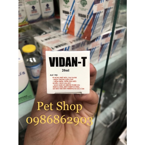 VIDAN-T 20ml dành cho gà đá, gia súc , gia cầm