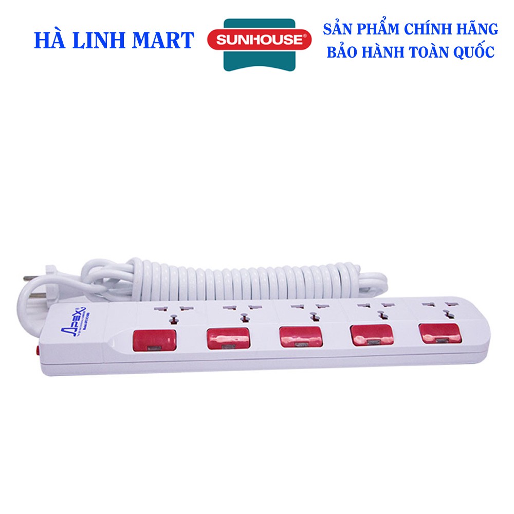 Ổ CẮM ĐIỆN SUNHOUSE APE-OC1-5RD - Bảo hành 12 tháng