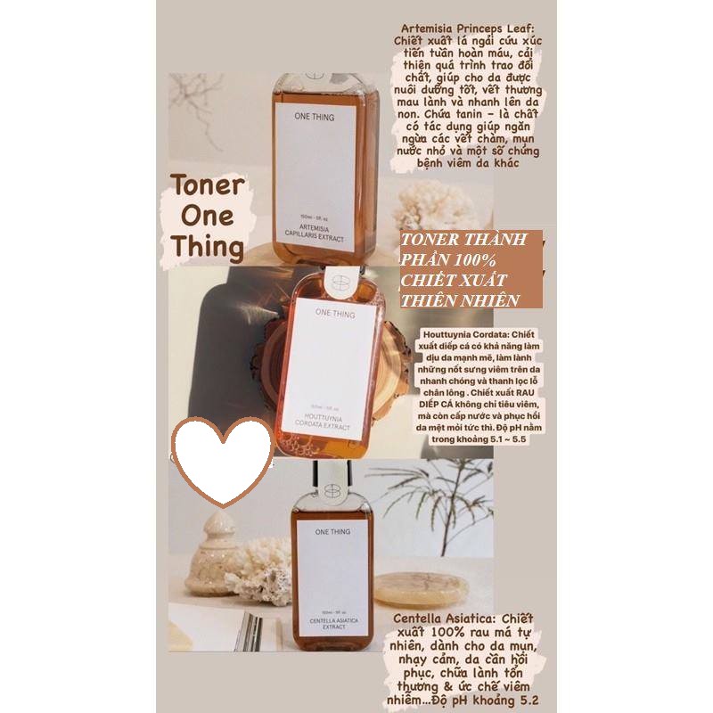 [CHÍNH HÃNG 300ML- GOM ORDER] NƯỚC CÂN BẰNG DA TONER ONE THING - NƯỚC HOA HỒNG ONE THING ONETHING