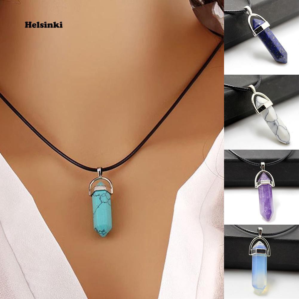 Vòng cổ mặt đá thời trang phong cách retro dành cho nam và nữ