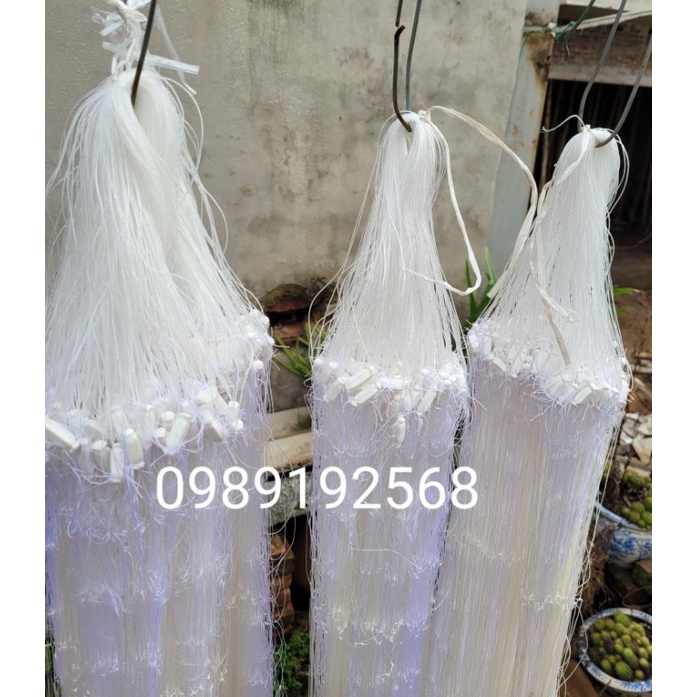 Lưới đánh cá 3 lớp làm bằng sợi dù thái then 6 cao 1,2m dài 35m bắt cá từ 1kg đến 3 kg