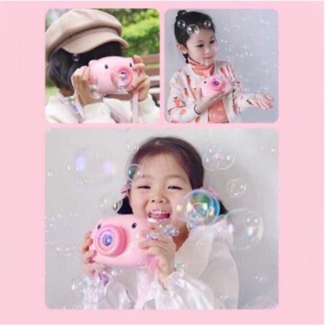 MÁY ẢNH THỔI BÓNG HÌNH HEO CON DỄ THƯƠNG