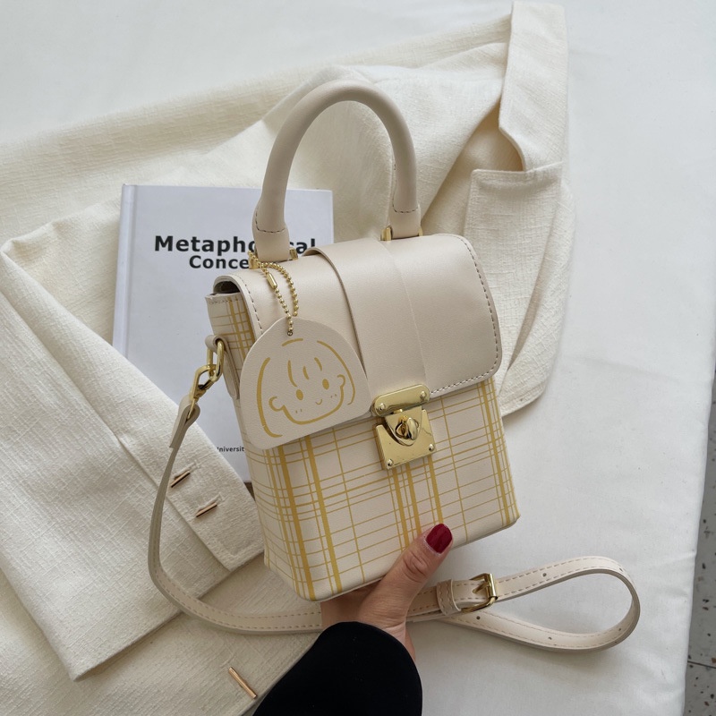 Túi đeo chéo IELGY hình vuông cỡ nhỏ cầm tay thời trang cao cấp cho nữ