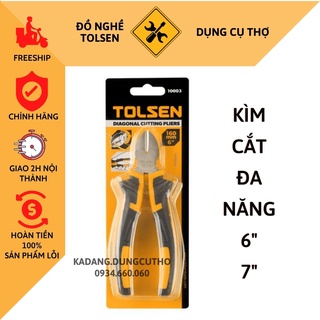 Kìm cắt đa năng tolsen 6" 10003/ 7" 10004 diagonal cutting pliers