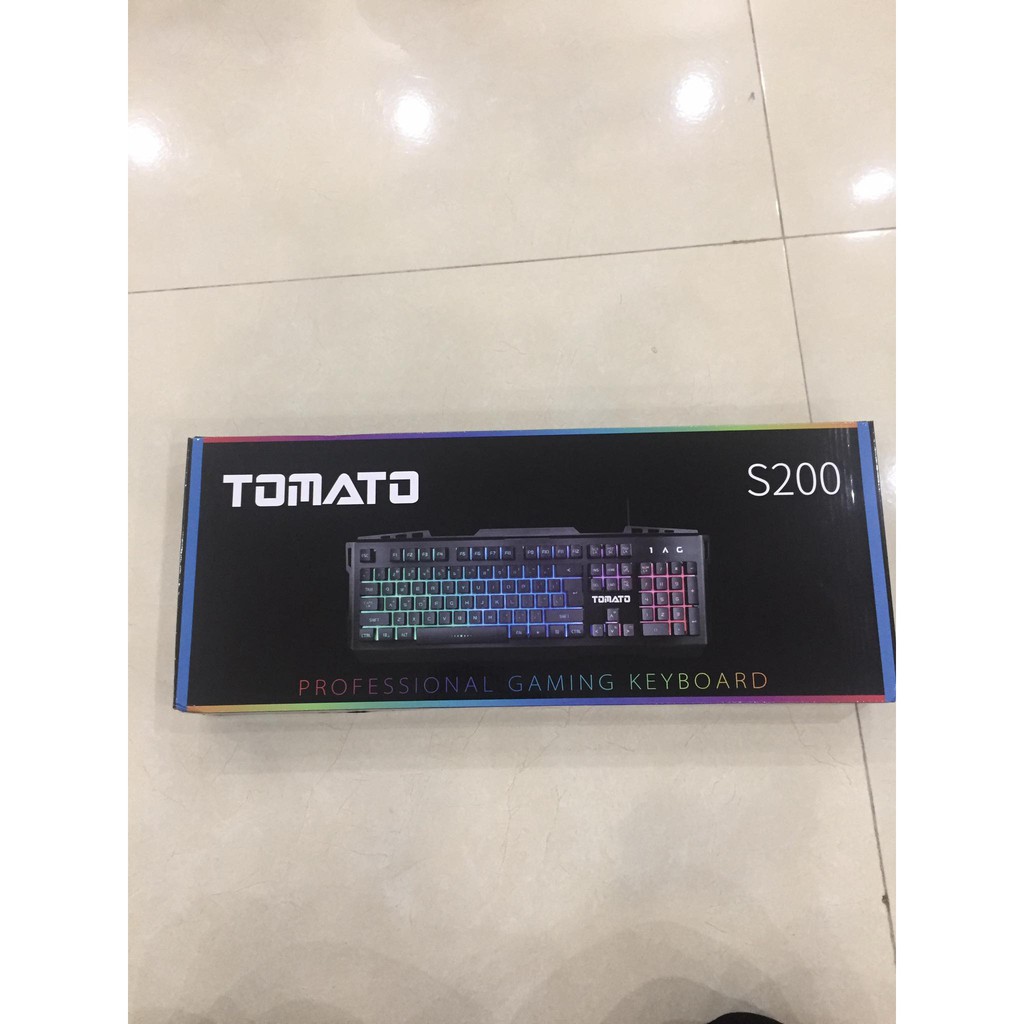 Bàn phím giả cơ Tomato S200 bề mặt kim loại