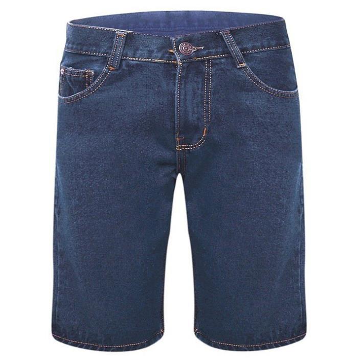 Quần short quần đùi jean nam trơn chất vải cứng không co dãn size 27 đến 36 -MS031  ྇