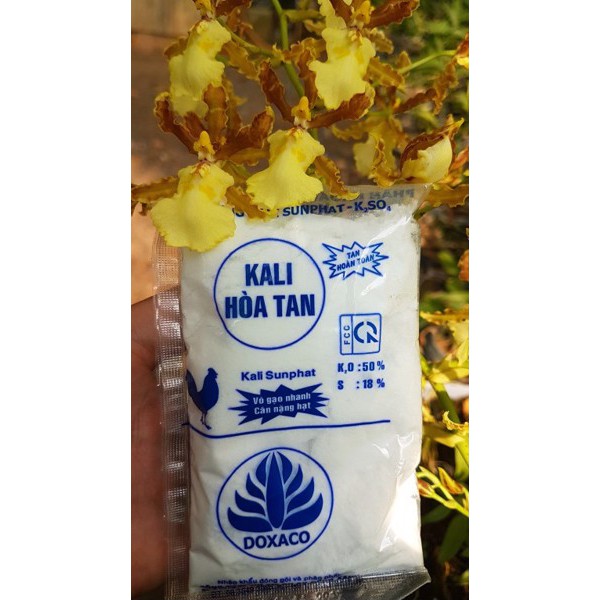 Kali Sulfat – Làm đẹp hoa, lớn hoa, cành dài loại 100g