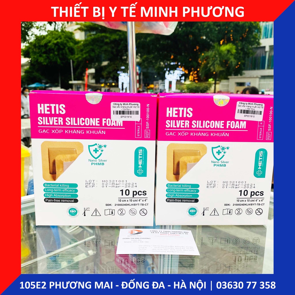 Gạc xốp kháng khuẩn HETIS