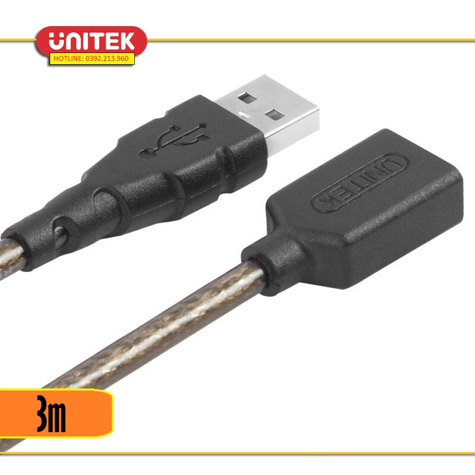 Dây nối dài USB Unitek 3m Y-C417A