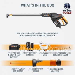 MÁY XỊT ÁP LỰC WORX HYDROSHOT WG630E