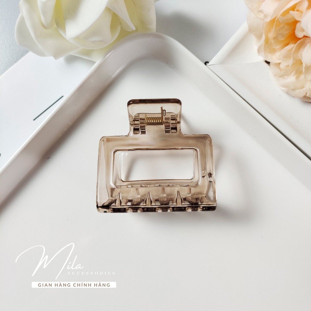 Kẹp tóc càng cua nữ Hàn Quốc MILA KT107 ❤️RẺ VÔ ĐỊCH❤️ nhựa Acrylic cao cấp màu sắc ngọt ngào Mila Accessories
