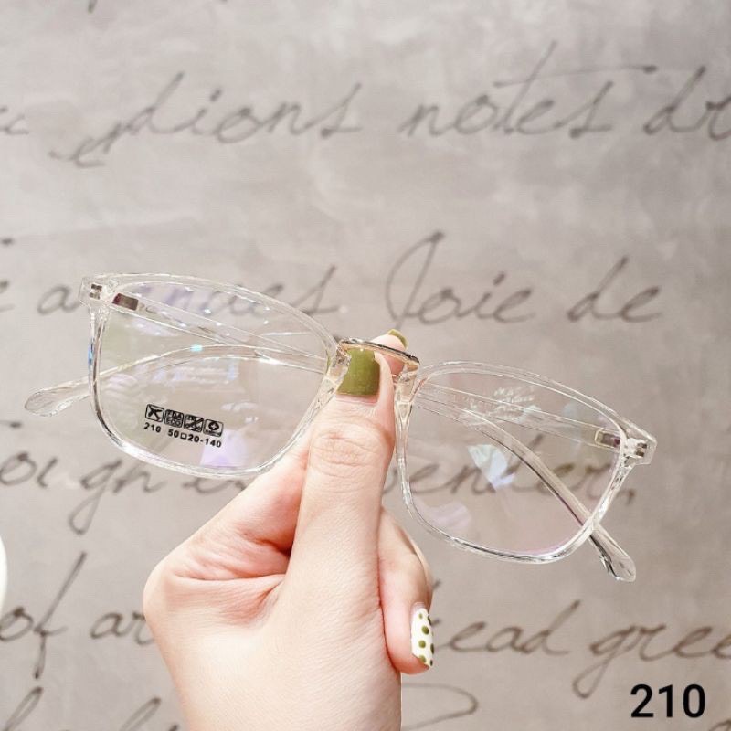 Kính Form vuông Nam Nữ k192 Chất liệu nhựa hàn quốc kiểu dáng hot trend