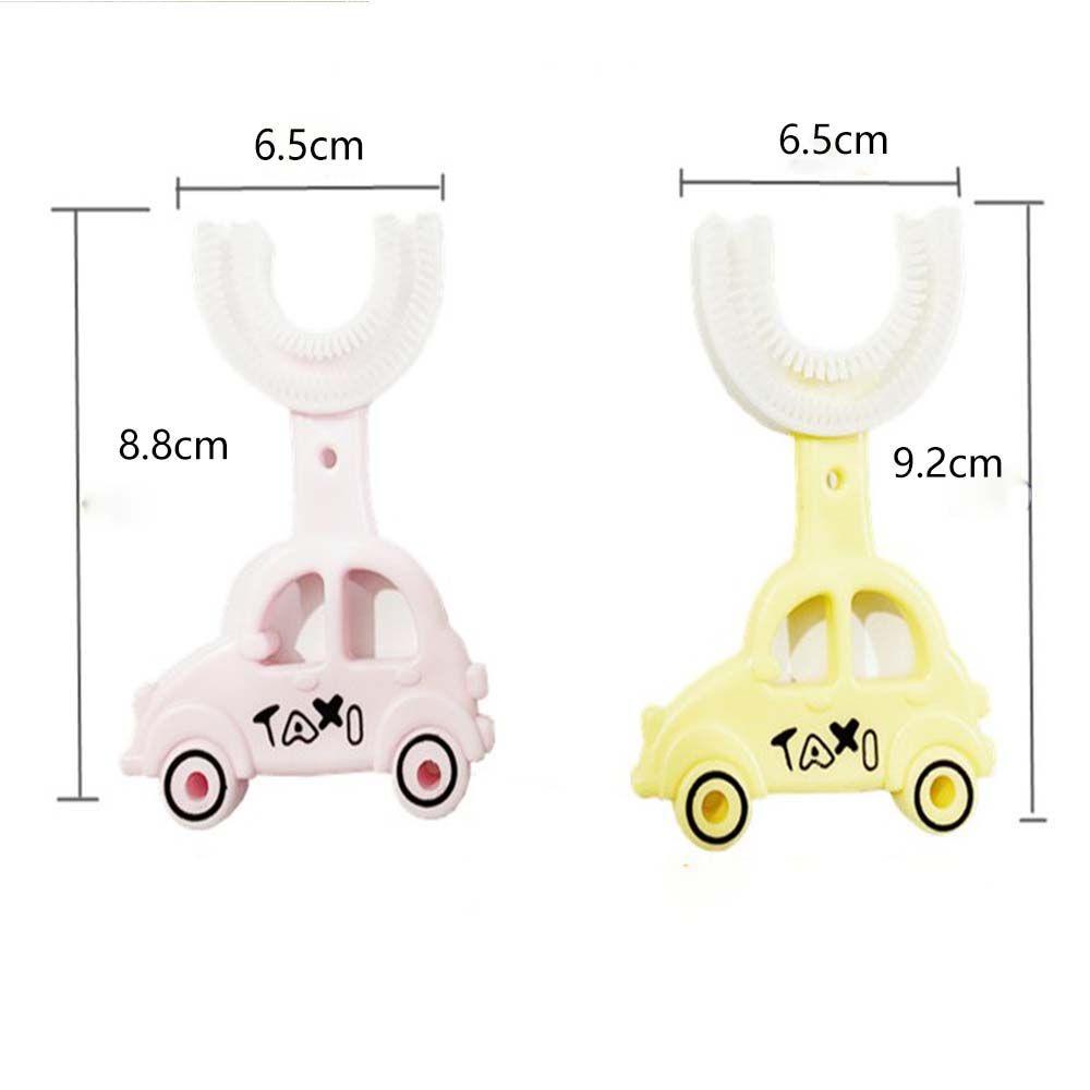 Bàn Chải Đánh Răng Bằng Silica Gel Màu Sắc Xoay 360 Độ An Toàn Cho Bé