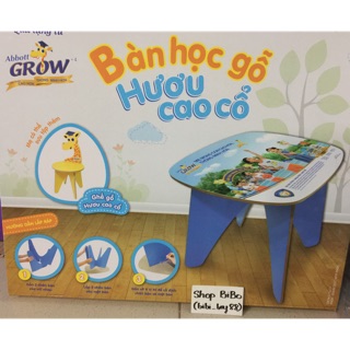 Bộ bàn + ghế gỗ hươu cao cổ