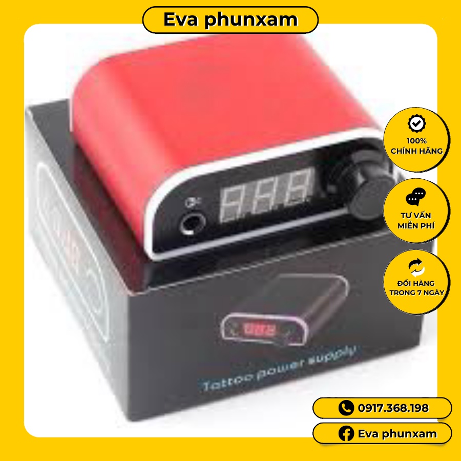 Máy Pen mini 5.0 plus hai đầu phun môi mày mí đi tatto bong đậm kèm nguồn led 7 màu không dùng bàn đạp