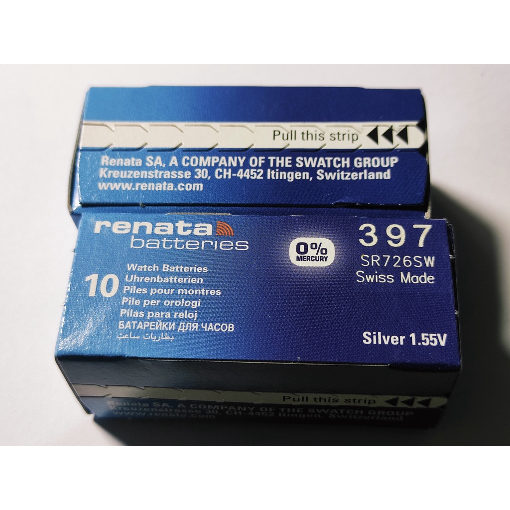 1 Viên Pin Đồng Hồ Renata Thụy Sĩ SR726SW / 397 Loại Tốt