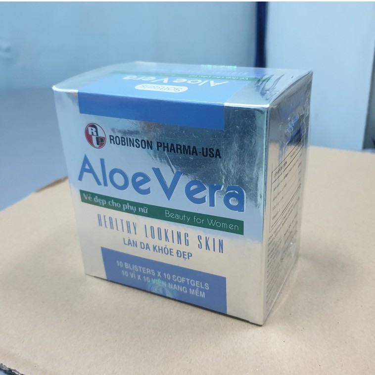 Viên uống dưỡng da, đẹp da, thải độc cơ thể, nhuận tràng - ALOE VERA -  Sữa Ong Chúa - Medibeauty -hộp 100 viên | BigBuy360 - bigbuy360.vn