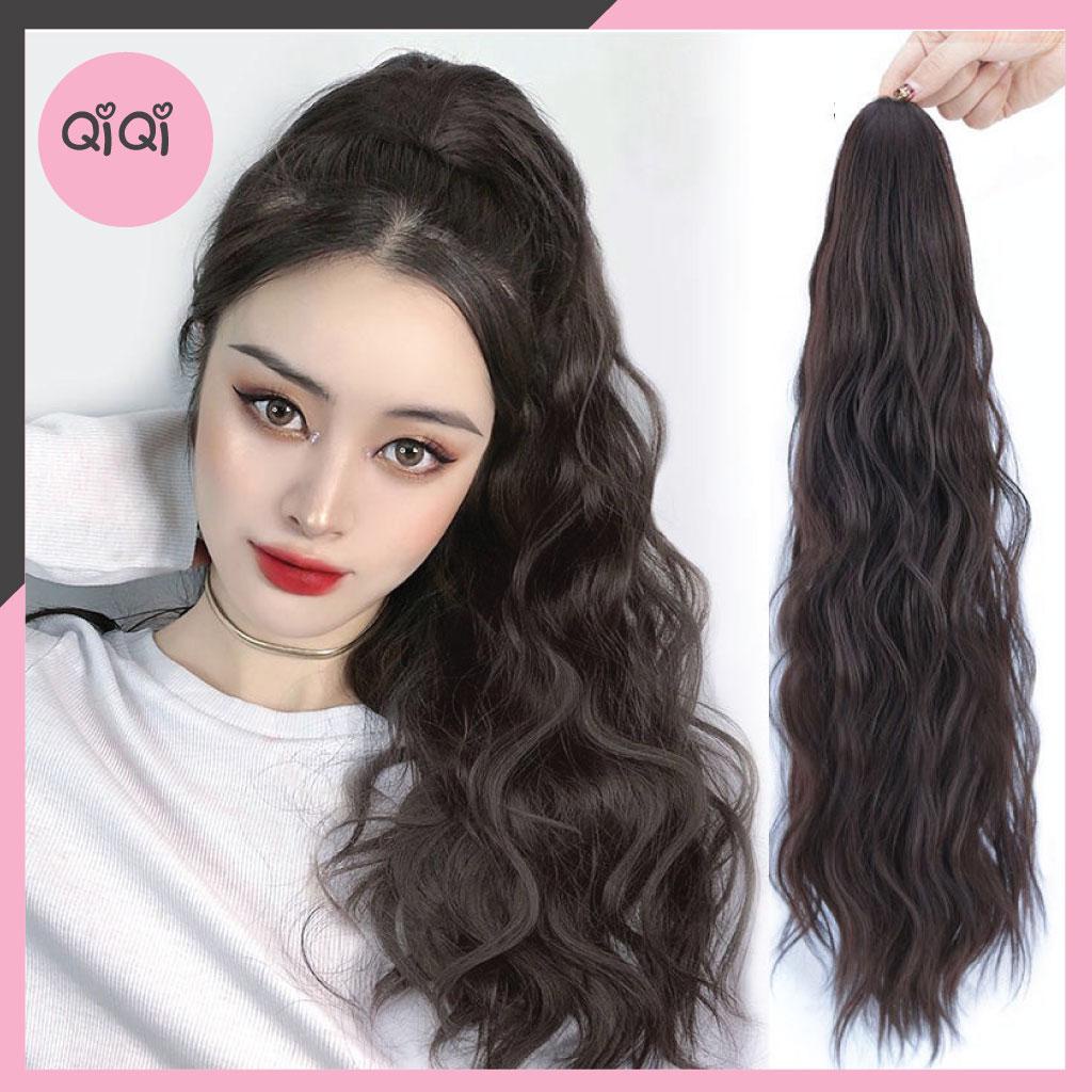 Tóc Giả Ngoạm Đuôi Xoăn Sóng Duỗi Làm Dày Tóc Sang Chảnh QiQiShop