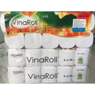 giấy vệ sinh vinaRoll ( 10 cuộn, không lõi)