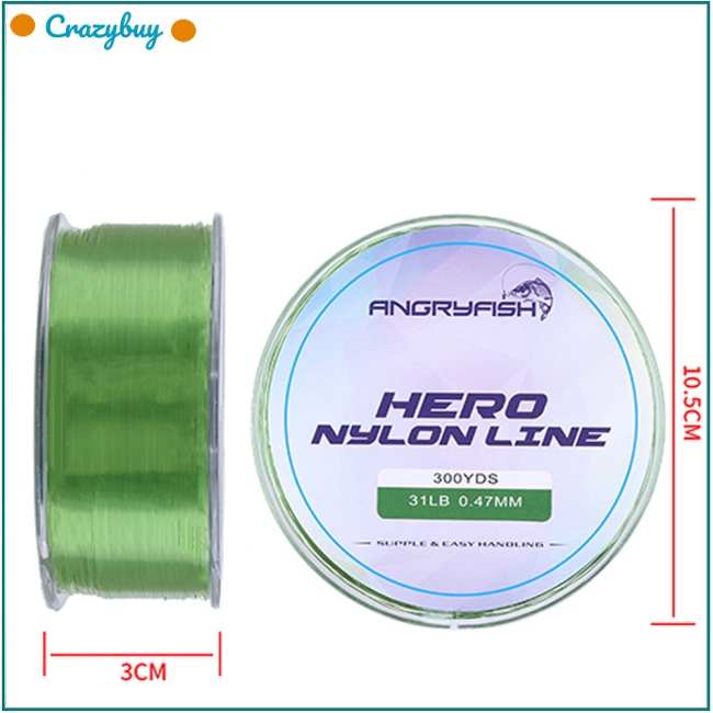 Cr Cuộn Dây Câu Cá Nylon Siêu Chắc Chắn 0.12mm-0.47mm 2-35LB