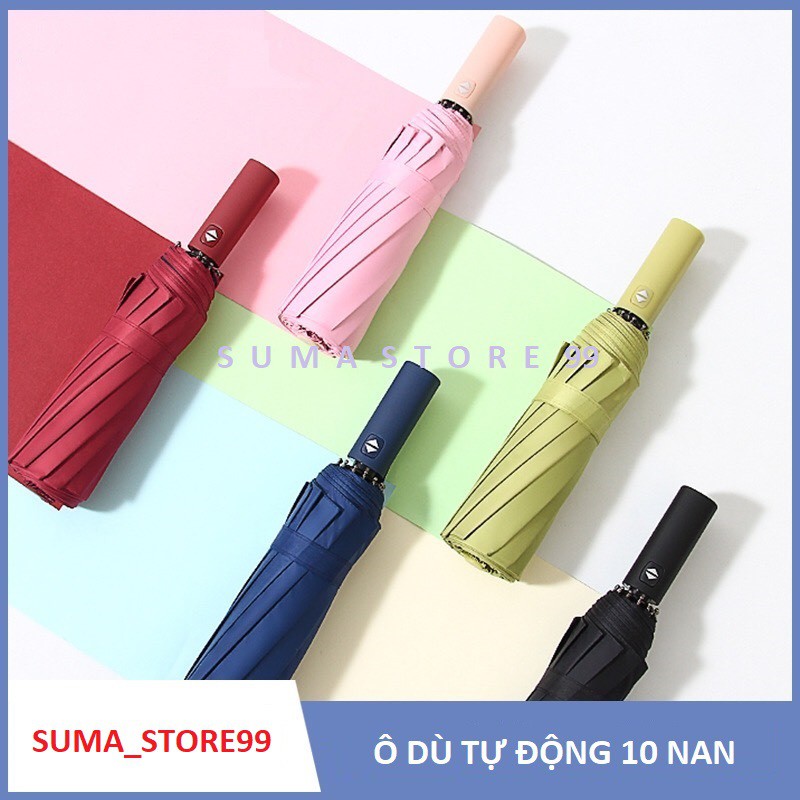 Ô Dù Che Mưa Đi Nắng Cao Cấp Tự Động Đóng Mở Chống UV - M02