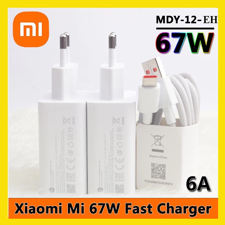 Bộ Sạc Nhanh Chính Hãng Xiaomi 67W Hỗ Trợ Sạc Nhanh Với Tất Cả Các Dòng Máy Có Hỗ Trợ Sạc Nhanh- Hàng Chính Hãng