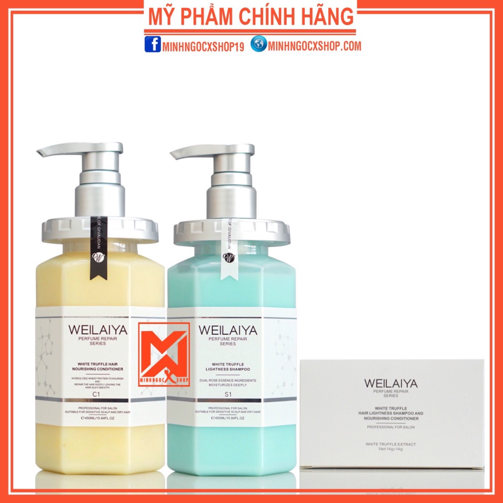 ✅[ Tặng set MINI ] Dầu gội phục hồi nấm đa tầng TRUFFLE WEILAIYA 450ml chính hãng