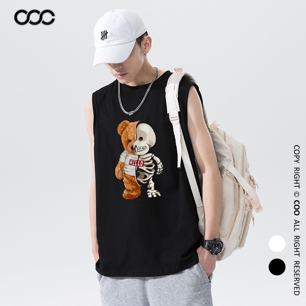 Áo ba lỗ nam Coo phom Unisex, tanktop nam nữ cotton, áo sát nách kiểu dáng rộng TS-002 | BigBuy360 - bigbuy360.vn