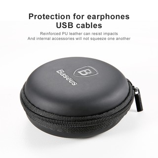 (HVT91) Túi Baseus thân cứng mini đựng tai nghe/cáp sạc USB/thẻ nhớ SD TF(SUBII)