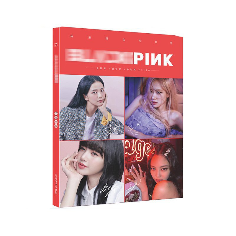 ( bìa ngẫu nhiên ) Album ảnh in hình nhóm nhạc idol BLACKPINK LISA JENNIE ROSE JISOO