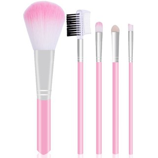 Set 5 cọ trang điểm mặt màu hồng