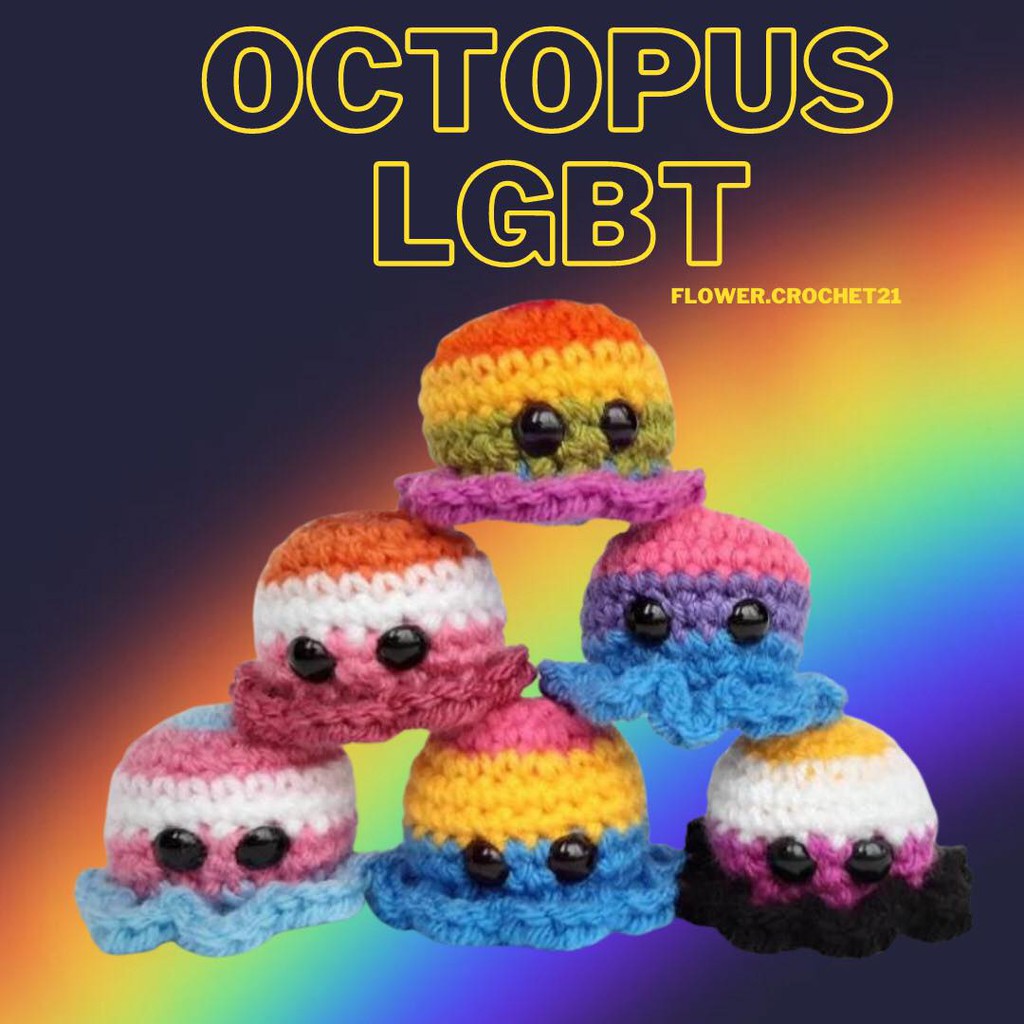 Móc khóa Bạch Tuột Lgbt