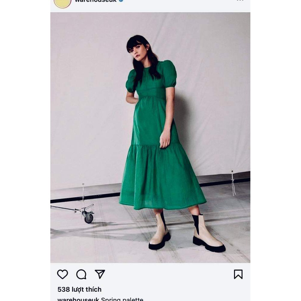 Đầm W@rehouse đũi tơ tầng | BigBuy360 - bigbuy360.vn