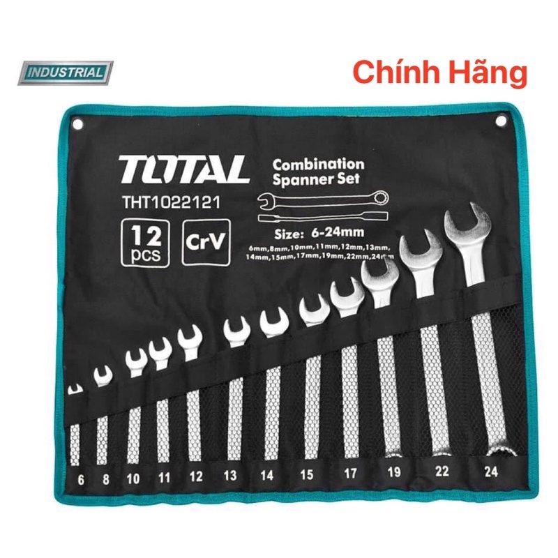 ĐỒ NGHỀ TOTAL Bộ cờ lê vòng miệng THT1022121 &lt; HÀNG CHÍNH HÃNG &gt;