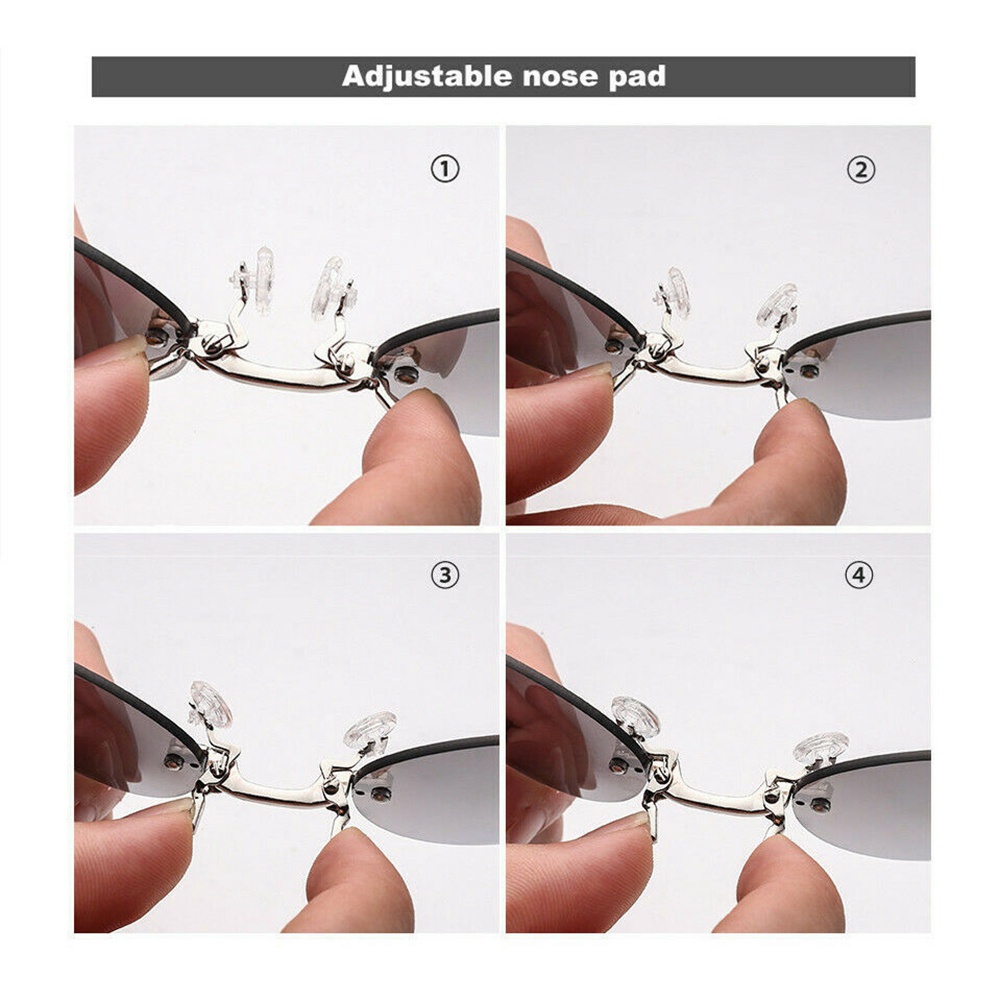 Kính Mát Không Gọng Kẹp Mũi Tròn 4 Màu Lựa Chọn