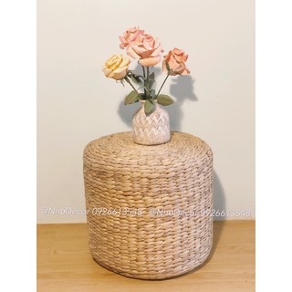 Ghế đôn ngồi lục bình (bèo tây) trang trí Decor