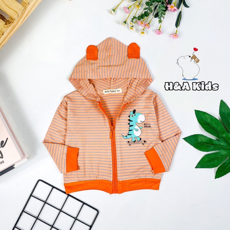 Áo khoác cho bé 17-29kg ,sọc dệt Visco hàng Baby siêu mịn , siêu mát .