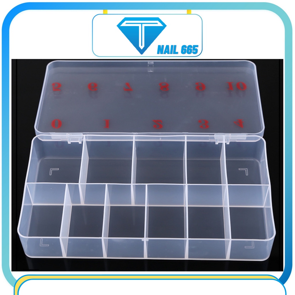 Hộp Đựng Móng Giả 500 - 1000 Móng , Khay đụng phụ kiện nail , charm , đá