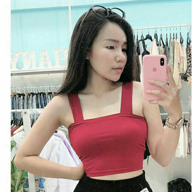 Áo CROPTOP 2 dây bảng bự huyền thoại quá đẹp.