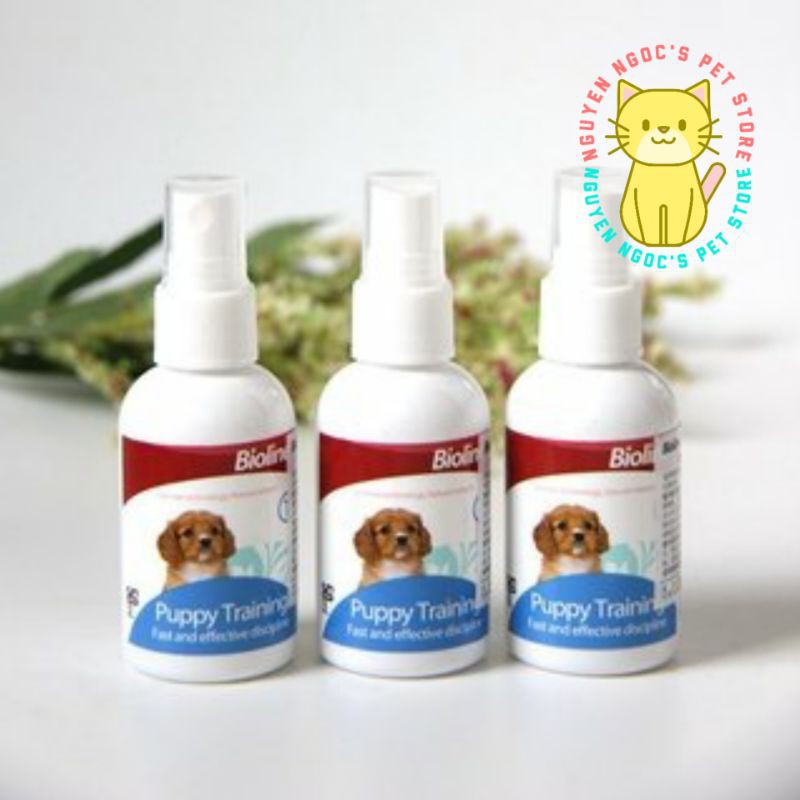 Xịt huấn luyện vệ sinh đúng chỗ cho CÚN BIOLINE PUPPY TRAINING 50ml