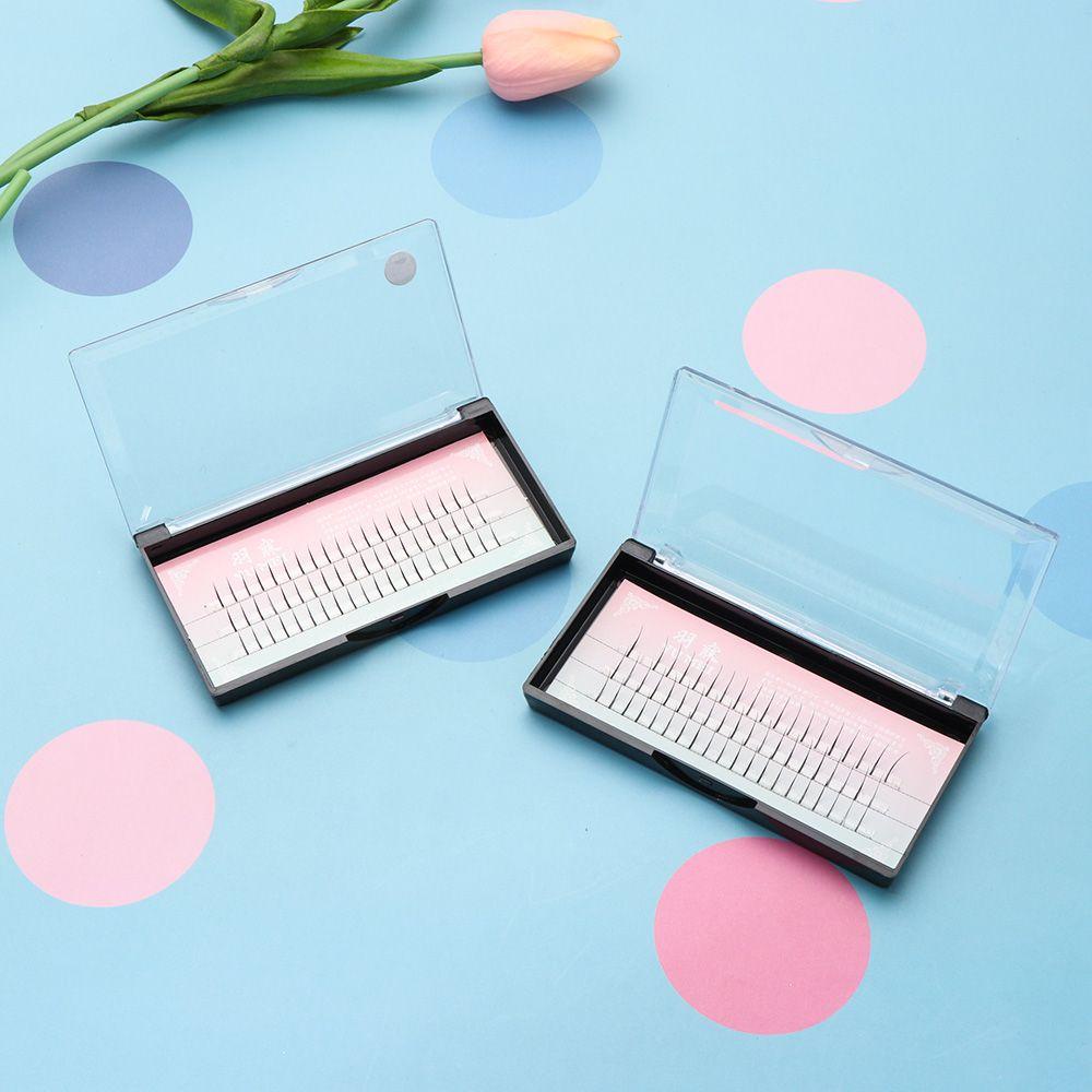 Hộp 60 Cụm Lông Mi Giả Thời Trang Lâu Trôi Tự Nhiên Không Cần Kích Ứng Cho Salon