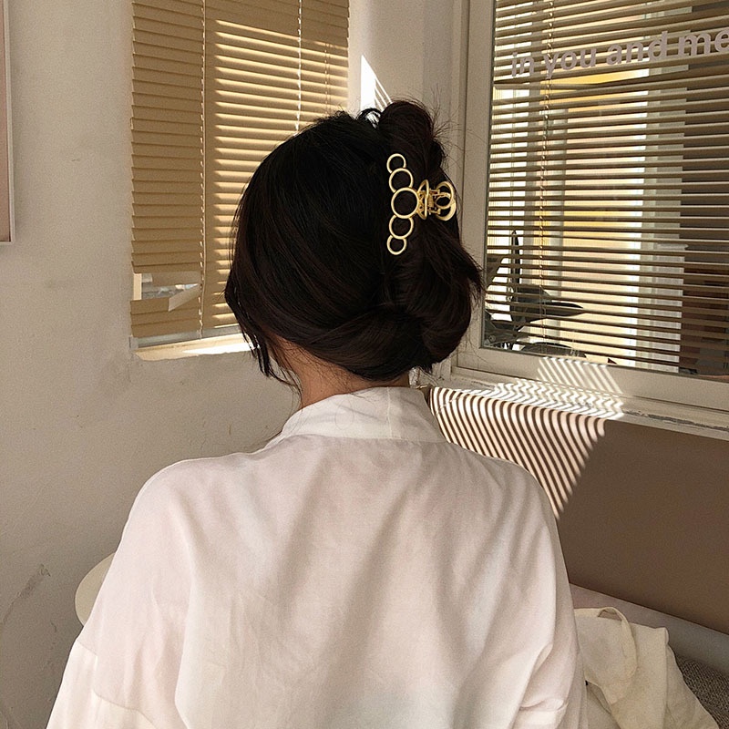 Kẹp Tóc Kim Loại Xinh Xắn Theo Phong Cách Hàn Quốc