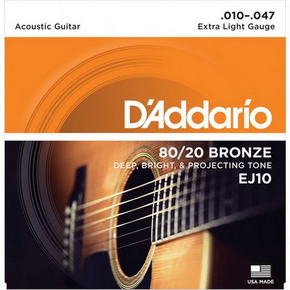 DÂY GUITAR ACOUSTIC D'ADDARIO EJ10