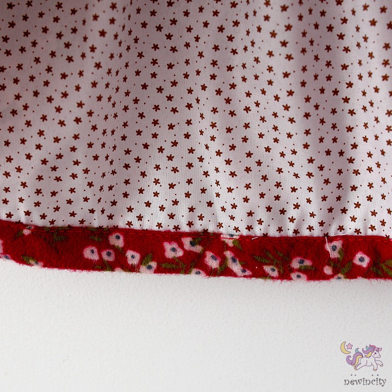 Đầm Dài Tay In Hoa Cho Bé Gái