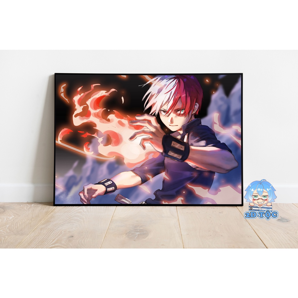 Poster A3 Todoroki Shoto (5) Anime Manga Boku no Hero Academia - 2D Tộc Shop