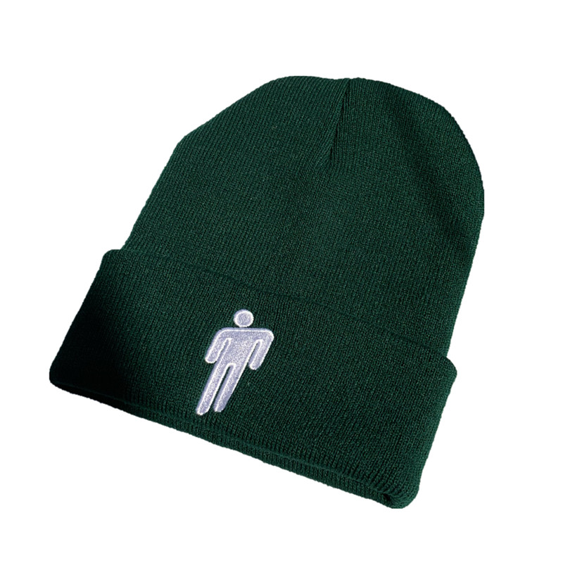 Nón len dệt kim 22094 thêu chữ phong cách hip hop đường phố dễ phối đồ cho nam khi chụp ảnh