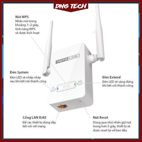 Bộ kích sóng Wifi Repeater 300Mbps Totolink EX200 - Hàng Chính Hãng giá tốt