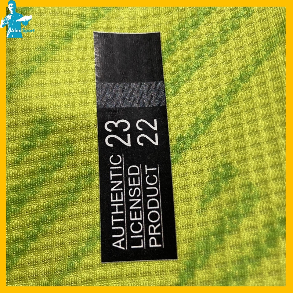 Bộ Quần Áo Bóng Đá CLB MU mẫu 3 Xanh Chuối Full Logo 2023 - Alex Sport